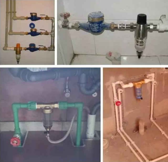 前置自沖過濾安裝圖解以及安裝后的效果圖，怎么安裝看此文即可！